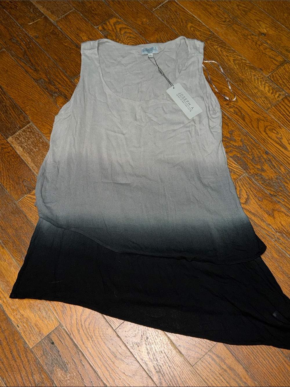 NWT 1x Joseph Gray-to-Black Ombre Sleeveless Tank Top